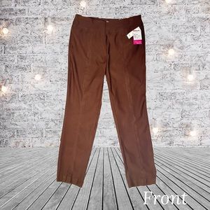 🌸NWT Kim Rogers Tummy Control Pants, Brown, 1OP Average
